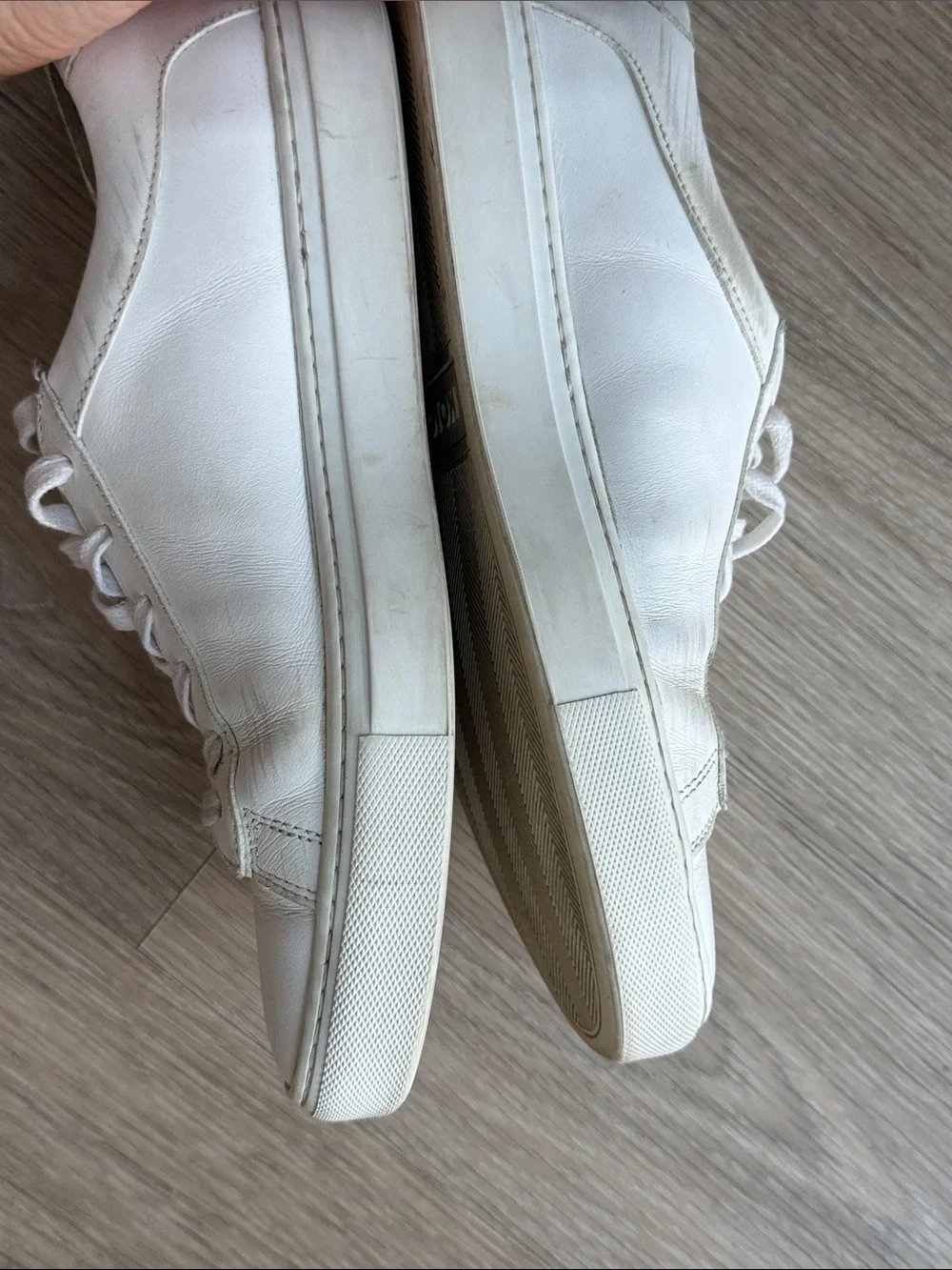 KOIO Women’s Capri Leather Low-Top Sneakers in Triple White